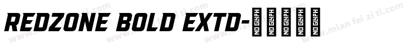 Redzone Bold Extd字体转换